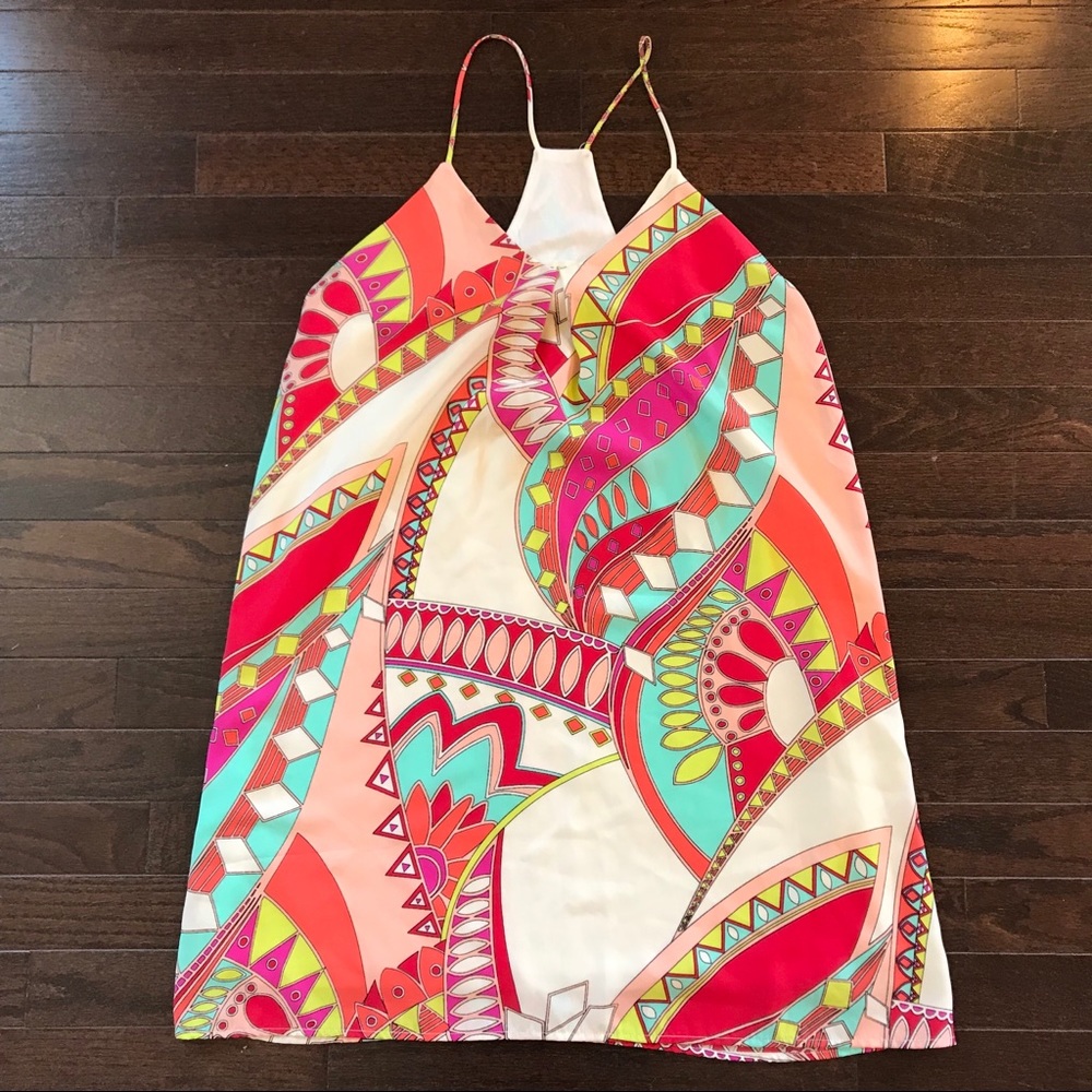 Multicolored Print Tank Dress